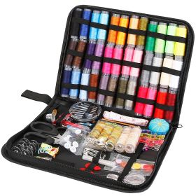206Pcs Travel Sewing Kit DIY Sewing Supplies Needles Thread Stitching Kit with Scissors Thimble Tape Measure¯r Adults Kids Beginners Travelers