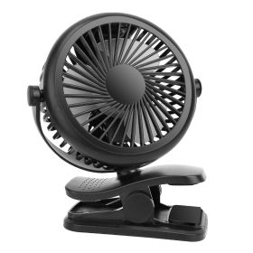 Clip On Fan Quiet Rechargeable USB Stroller Clamp Fan 360¯tatable Mini Fan for Desk Office Home Camping Travelling