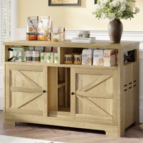 GO Cat Litter Box Enclosure for 2 Cats, Double Hidden Litter Box Furniture Cat Washroom, Farmhouse Indoor Cat House End Table, Brown