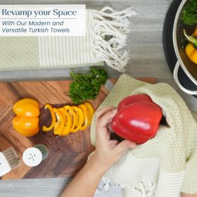 Turkish Hand Towels 2 Pack 100% Cotton Kitchen and Bathroom Hand Towels Decorative Hand Towels for Bath Guest Face Hair Tea Dishcloth 40x18 inch