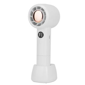 Mini Portable Fan USB Rechargeable Handheld Cooling Fan Powerful Desk Air Cooler with 3 Speed Levels Removable Base for Home Office Camping Travel (Option: Whitge)