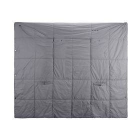 USB Heated Blanket Electric Heated Poncho Shawl Wrap Throw with Zipper Arm Holes Pocket 3 Heating Levels 6 Zones Dual Switch 5V/2A Machine Washable fo (Option: Grgey_L)
