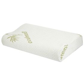 Bamboo Memory Foam Sleep Pillow Contoured Cervical Orthopedic Pillow Neck Support Breath Pillow (Option: MFPillow_GgPCT2129)