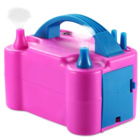 Electric Balloon Pump 600W Balloon Blower Inflator Dual Nozzle for Party Wedding Festival Decoration US/UK (Option: Pgink)(UK)