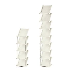 8 Tier Vertical Shoe Rack Narrow Free Standing Storage Organizer for Entryway Space-Saving Stackable Shoe Holder Corner Shoe Tower For Entryway Bedroo (Option: Beige_8gTier)
