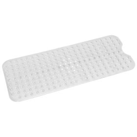 Bath Tub Mat Non-Slip Shower Mat BPA-Free Massage Anti-Bacterial with Suction Cups Washable for Bathroom Kitchen Pool (Option: Cglear)