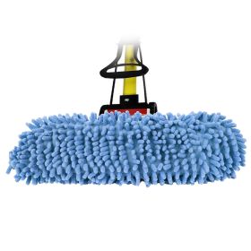 Mop Slippers Shoes Cover Floor Cleaning Socks Reusable Multi-Function Duster for House Bathroom Kitchen Livingroom (Option: Blgue)