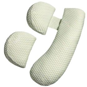 Pregnancy Pillows Adjustable Support Maternity Pillowïft Side Sleeper Pregnancy Pillows Wedge Pillow with Detachable Pillow Cover (Option: Green_Extgend)