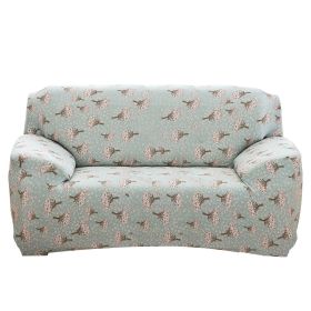 Sofa Cover Printed Stretch Sofa Furniture Cover Soft Sofa Slipcover Polyester Furniture Protector Cover (Option: Hyacingth_3S)