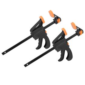2Pcs Wood Working Bar F Clamp Grip Quick Grip Ratchet Release Squeeze Clamps For Carpentry DIY Woodwork (Option: Rachetg(24in)