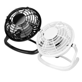 Personal USB Fan 360otation Desk Table Cooling Fan Quiet Laptop Cooler Air Circulator (Option: Whigte)