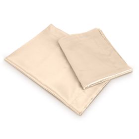 Luxury Silky Satin King Pillowcase Set (Option: Cagse(Ivory)
